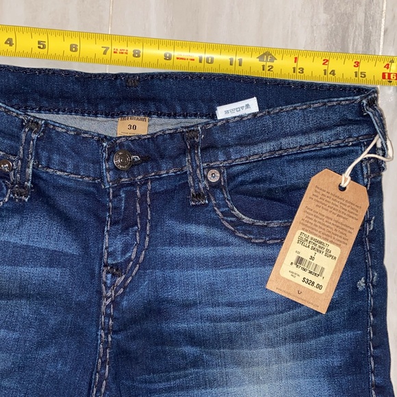 True Religion Stella Super Skinny, Made in Mexico, 30x32, NWT, $328 MSRP - Picture 5 of 12